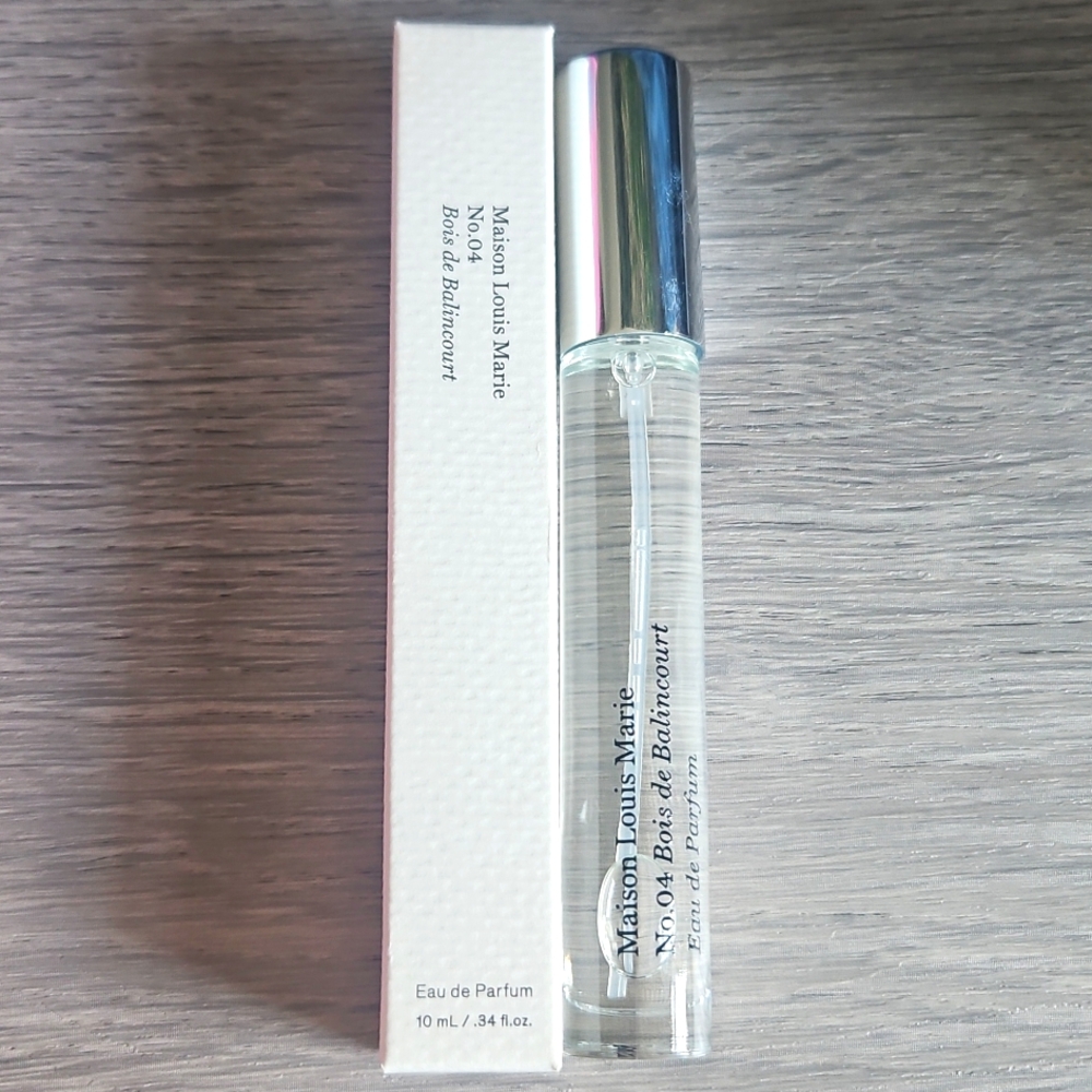 MAISON LOUIS MARIE No.04 Bois de Balincourt Travel Spray 10ml MSRP $32 NEW